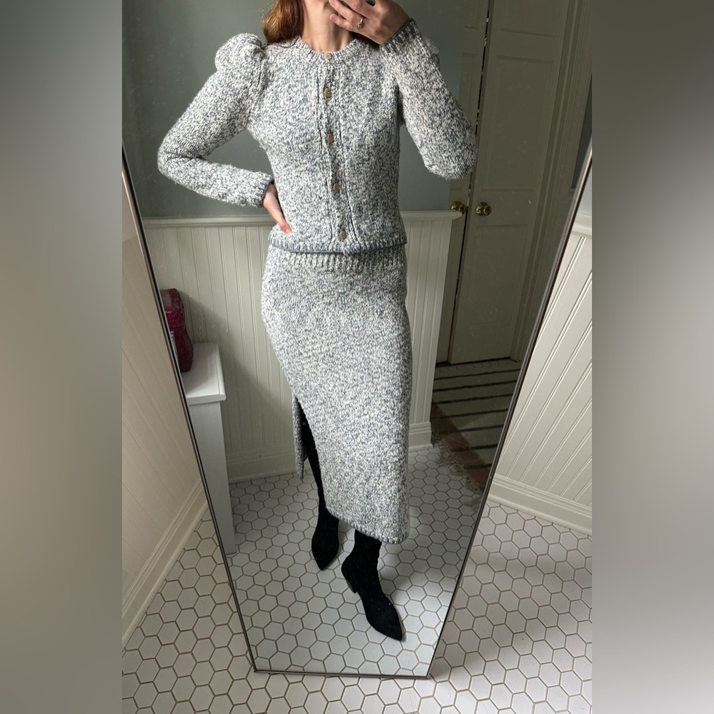 Ulla Johnson wool cardigan and skirt. Size S. Never worn. In perfect condition.